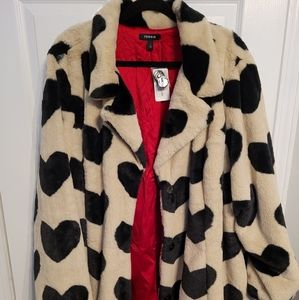 Torrid Faux Fur Heart Jacket